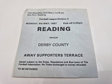 Ticket stub reading for sale  MANCHESTER