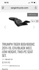 2011-2019 Triumph Tiger 800 / 800XC CFX / Black Welt, baixa altura, conjunto de duas peças comprar usado  Enviando para Brazil