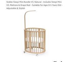 stokke sleepi crib white for sale  Bark River