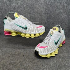 Używany, Nike Shox TL Trampki Damskie Rozmiar UK 5.5 Białe Multi Pastel Sneakersy AV3595-002 na sprzedaż  Wysyłka do Poland