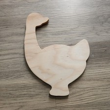 Fornecimento de artesanato de madeira cortado ganso pato faça você mesmo decoração de parede 10,5" comprar usado  Enviando para Brazil
