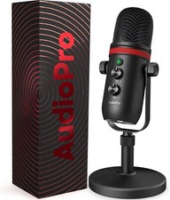 Usado, Microfone USB, microfone condensador de computador para jogos para PC/Laptop/PS4/5, saída de fone de ouvido comprar usado  Enviando para Brazil