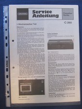 Grundig c260 servicemanual gebraucht kaufen  Deutschland