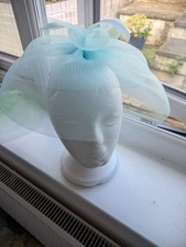 Pale turquoise fascinator for sale  NEWPORT