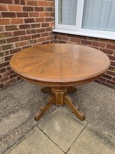 Solid oak round for sale  DONCASTER