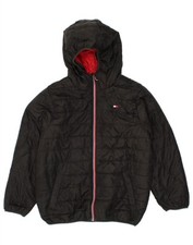 Jaqueta acolchoada com capuz masculina Tommy Hilfiger 10-11 anos média preta FW06, usado comprar usado  Enviando para Brazil