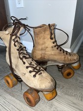Patins de aluguel de pista de rolo vintage dos anos 1980/1990 rodas lisas - Tamanho 3 comprar usado  Enviando para Brazil