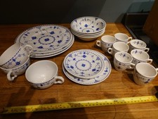 Blue denmark crockery for sale  STOCKPORT