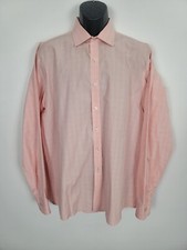Camisa casual masculina Michael Kors Airsoft botão para baixo rosa xadrez 17/36 - 37 GG, usado comprar usado  Enviando para Brazil
