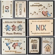 Geschenkkarte holz geldgeschen gebraucht kaufen  Kleinkahl