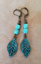 Leaf charm turquoise for sale  Florence