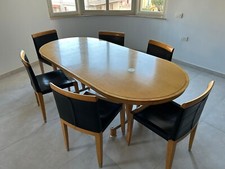 6 sedie legno pelle usato 6 sedie legno pelle usato San Giorgio a Cremano