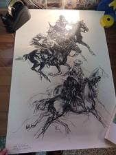 Carlo santachiara litografia usato  Bologna
