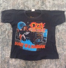 Camisa Vintage 80 Ozzy Osbourne Diary of a Madman Tour Reimpressão AN46863 comprar usado  Enviando para Brazil