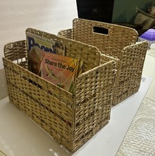 Wicker magazine basket for sale  Lodi
