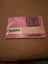 Triumph 2.5 handbook for sale Triumph 2.5 handbook for sale  BENFLEET