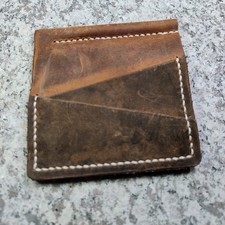 Męski PORTFEL ze skóry Crazy Horse j. Ręcznie robiony. HANDMADE, używany na sprzedaż  PL