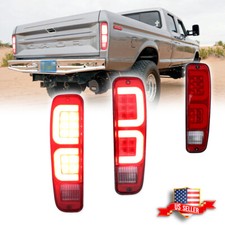 Usado, Conjunto de lanternas traseiras de LED vermelhas para 74-91 Ford E150 F150 250 350 100 Bronco comprar usado  Enviando para Brazil