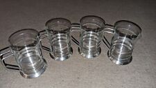 Copos de suco vintage com suportes de metal meados do século modernos recortados conjunto de dois comprar usado  Enviando para Brazil
