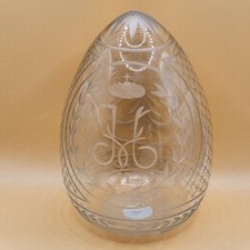 Etched crystal egg for sale  Searsport