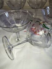 Lindo conjunto de xícaras de setembro para champanhe cristal gravado de cinto de videira comprar usado  Enviando para Brazil