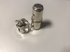 Ligadura de metal prata sax alto/clarinete Selmer comprar usado  Enviando para Brazil