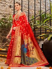 Women paithani silk d'occasion  Expédié en Belgium