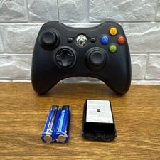 Controle Sem Fio Microsoft Xbox 360 Testado Funciona - Preto com Baterias 1403, usado comprar usado  Enviando para Brazil