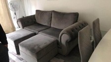 Crushed velvet sofa for sale  DONCASTER