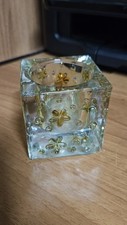 Portacandela cubo vetro usato  Guidonia Montecelio