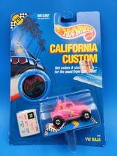 Hot Wheels California Custom VW Baja 1989 rosa e preto 1238 -0911-G1 U28 comprar usado  Enviando para Brazil
