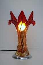 Abajur de mesa Country Home "flor vermelha" abajur vidro chumbo colecionador exclusivo comprar usado  Enviando para Brazil