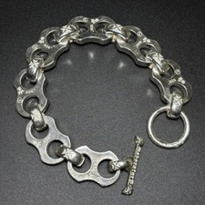 Pulseira de prata vintage indígena feita à mão Power 325210 comprar usado  Enviando para Brazil