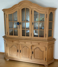 Vitrinenschrank eiche massiv gebraucht kaufen  München