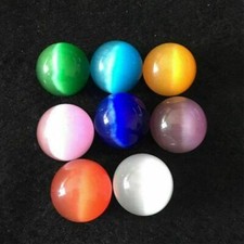 Usado, Lindas bolas de pedra naturais raras olho de gato cristal quartzo esfera de cura Reiki comprar usado  Enviando para Brazil