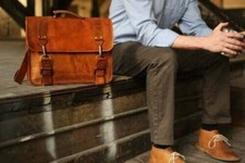 Bolsa tiracolo feminina de couro genuíno carteiro ombro marrom, usado comprar usado  Enviando para Brazil