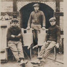 Używany, Vtg. Buckey Johnson Group Postcard Antique Bricklayer Workers Men Brick Builders na sprzedaż  Wysyłka do Poland