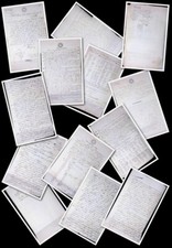 Lotto manoscritti ottocentesch usato  Ragusa