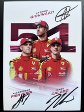 Ferrari 499P AF Corse WEC 2025 #51 hand signed card na sprzedaż  PL