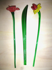 Fiori vetro decorativi usato  Italia