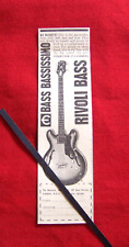 Rosetti rivoli bass for sale  DUNSTABLE