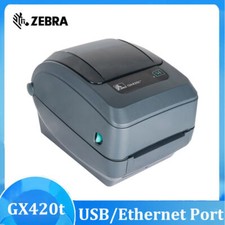 Zebra GX420T 203dpi Direct & Transfer Thermal Barcode Label Printer USB/Ethernet comprar usado  Enviando para Brazil