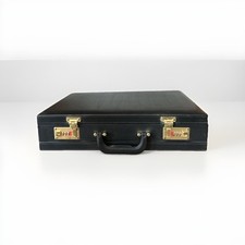 Black leather attache for sale  CARNFORTH