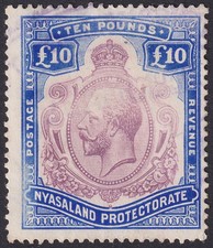 Nyasaland 1919 kgv for sale  EDINBURGH