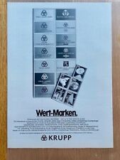 Krupp stahl marken gebraucht kaufen  Aßlar