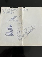 Roma calcio autografi usato  Roma