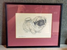Framed dog pencil for sale  CHEPSTOW