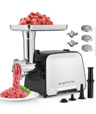 Usado, Moedor de carne elétrico, fabricante de enchimento de salsicha com 2 lâminas, 3 placas caixa aberta comprar usado  Enviando para Brazil