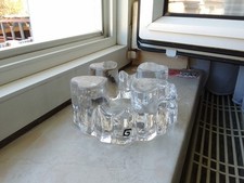Massives glas stövchen gebraucht kaufen  Hof