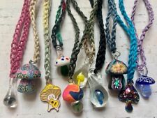 10 COLARES DE CÂNHAMO COGUMELO Atacado - Lote feito à mão de pingentes de cores sortidas comprar usado  Enviando para Brazil